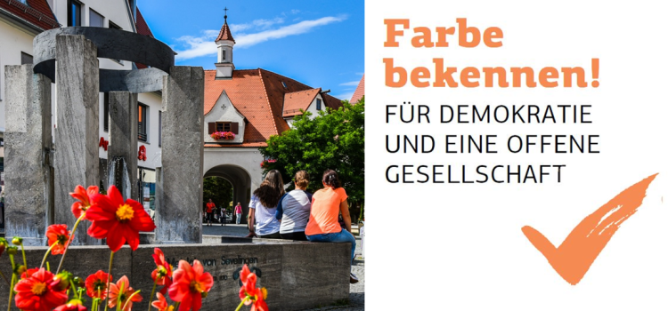 Farbe bekennen für Demokratie